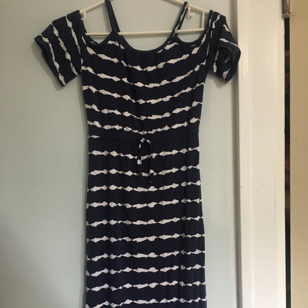 Open shoulder long dress